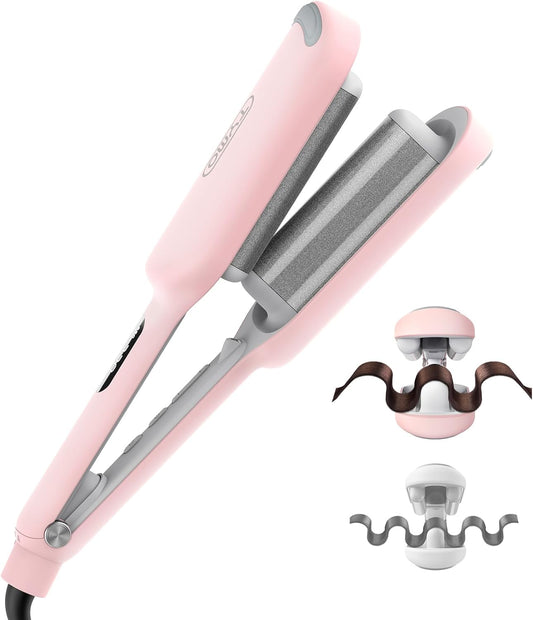 TYMO ROVY Beach Waves Curling Iron Hair Waver, 1.25 Inch (HC507P)
