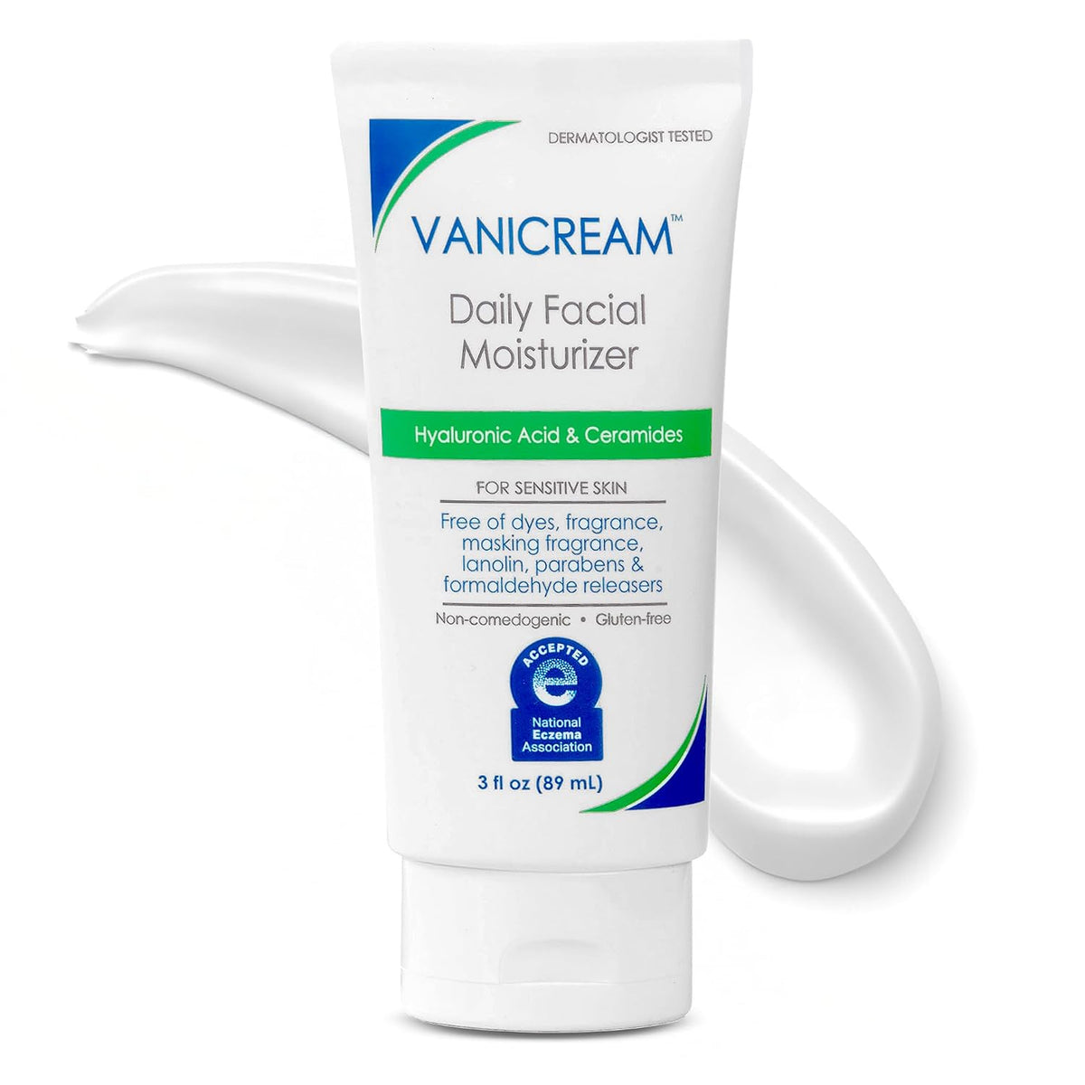 Vanicream Daily Facial Moisturiser, Lightweight, Non-Greasy, 3 fl oz — product view