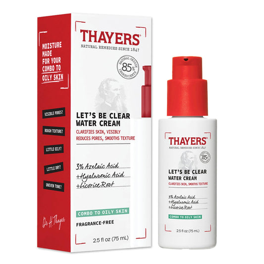 Thayers Let's Be Clear Water Cream Moisturiser with Azelaic Acid 75 ml