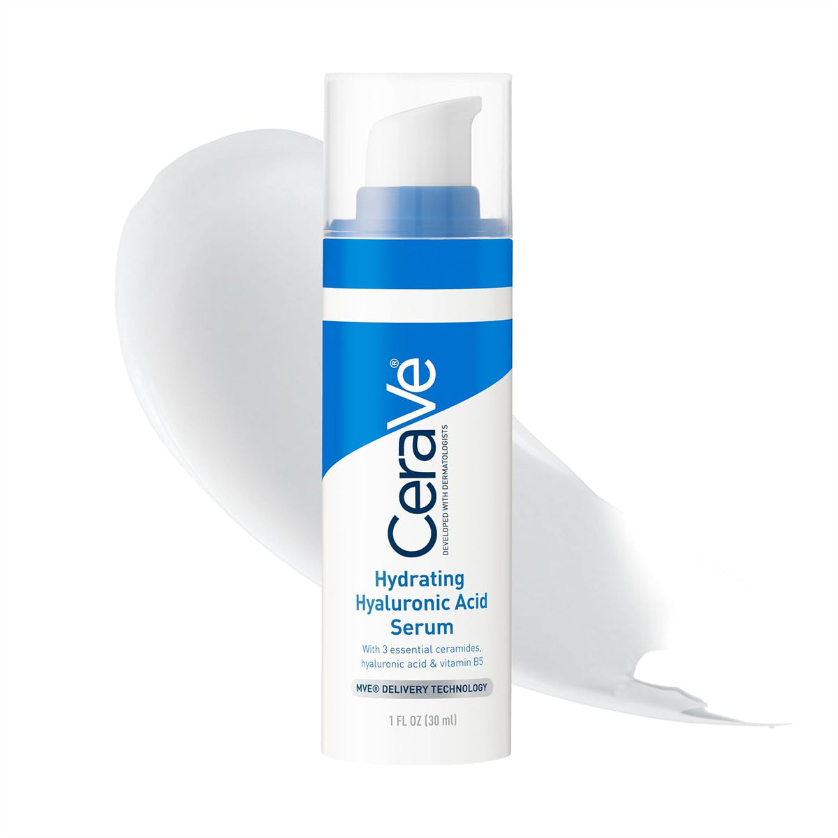 CeraVe Hydrating Hyaluronic Acid Serum for Face 28 g (1 oz) — product view
