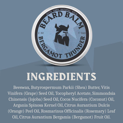 Striking Viking Beard Balm for Men, Bergamot Thunder Scent, 2 oz - view 6