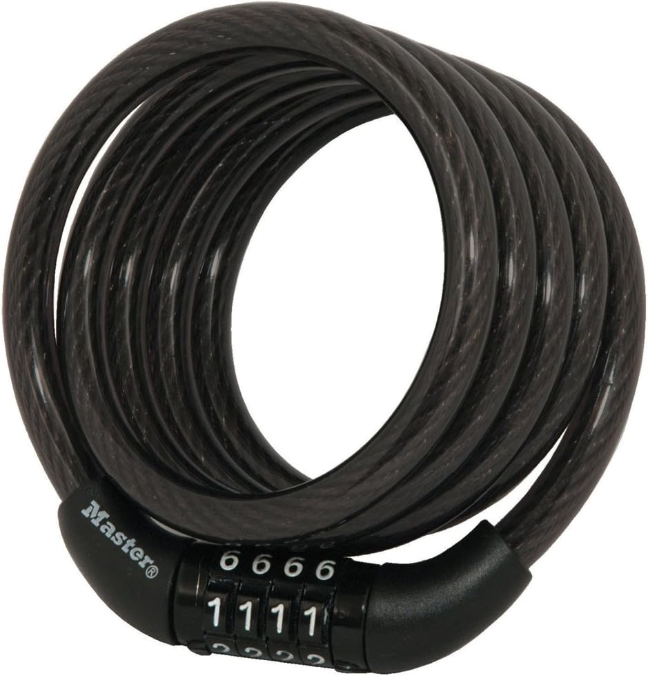 Master Lock 8143D Combination Cable Bike Lock, 4 ft