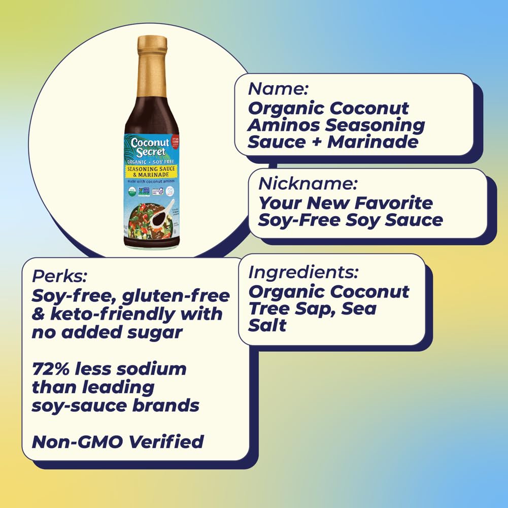 Coconut Secret Coconut Aminos Soy-Free Seasoning Sauce 8 fl oz (237 ml) - view 5