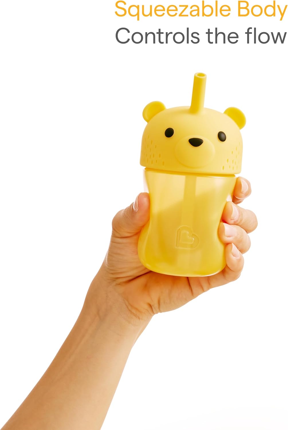 Munchkin Gentle Transition Honey Bear Straw Cup, 6+ Months, 9 oz - view 6