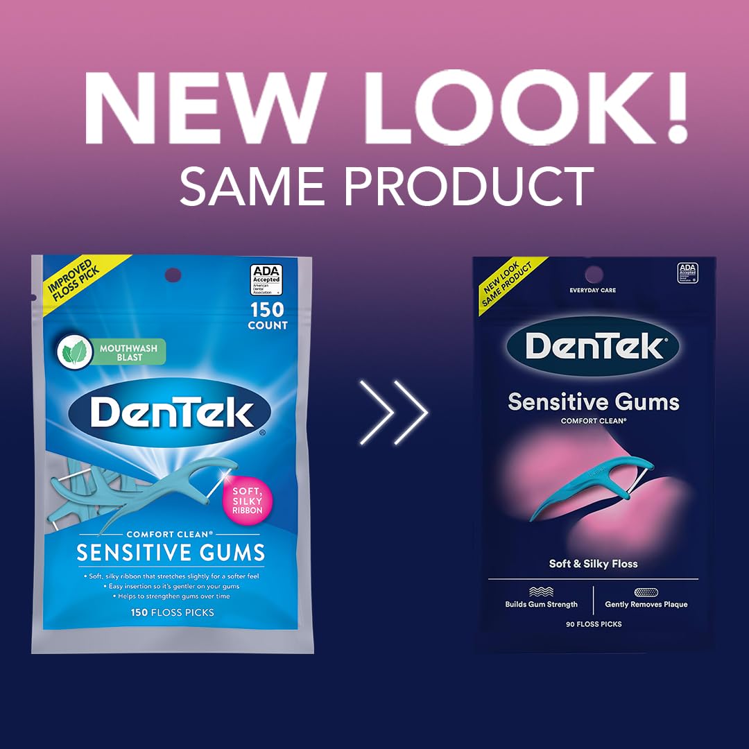 DenTek Comfort Clean Sensitive Gums Floss Picks, 150 Count - view 3