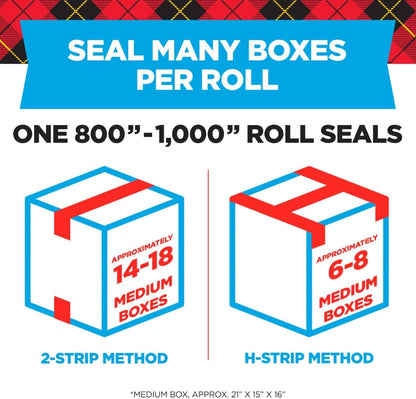 Scotch Heavy Duty Packing Tape with Dispenser, 1.88 in x 27.7 yd, 1 Roll - view 3