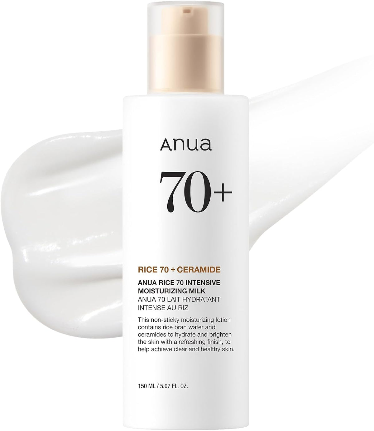 Anua Rice 70 Intensive Moisturizing Milk 150ml — product view