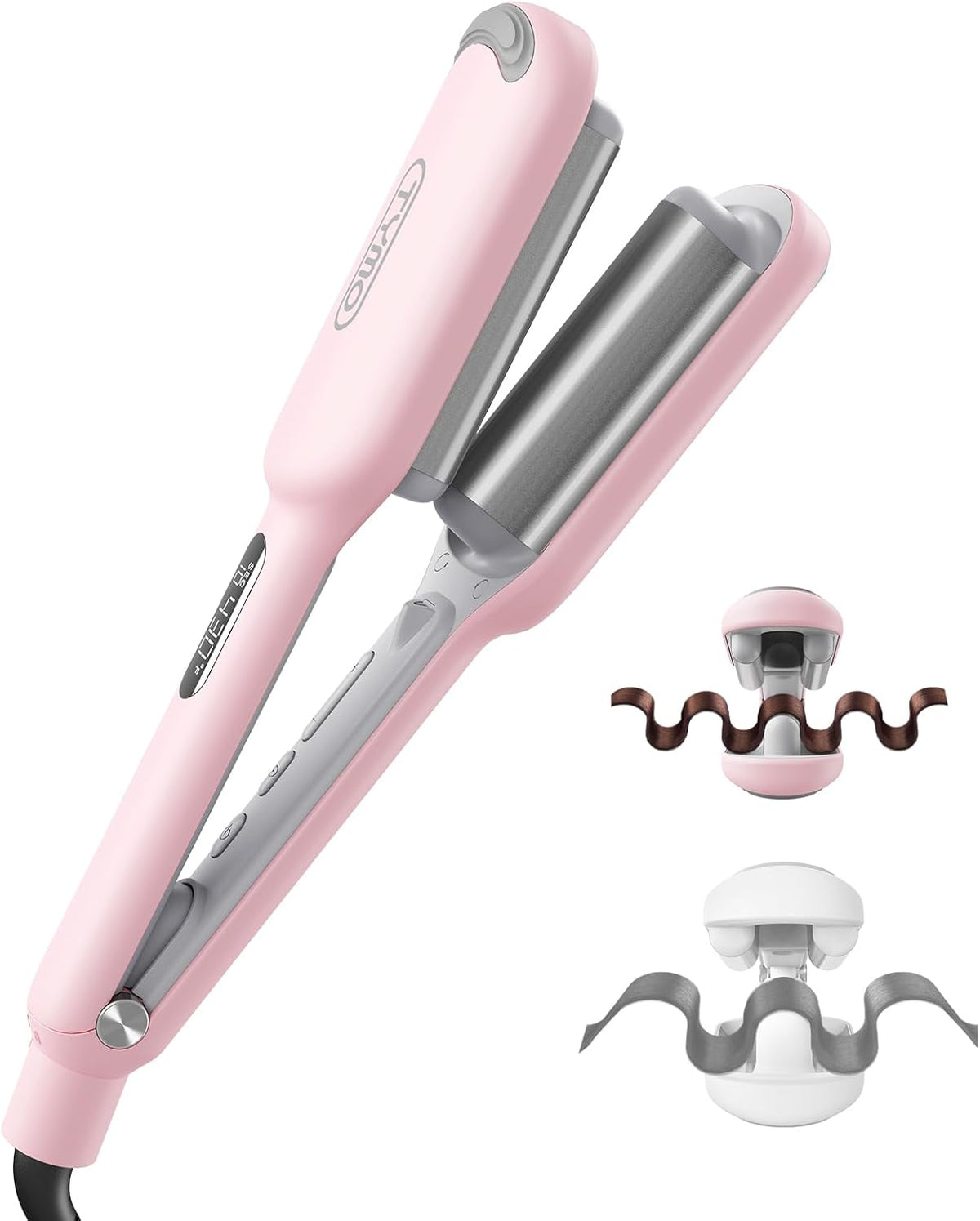 TYMO ROVY Beach Waves Curling Iron Hair Waver, 1 Inch (HC507PM)