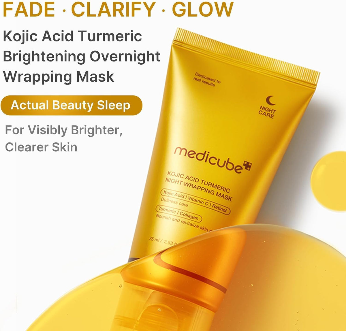 medicube Kojic Acid Turmeric Overnight Wrapping Peel-Off Mask — alternate product view