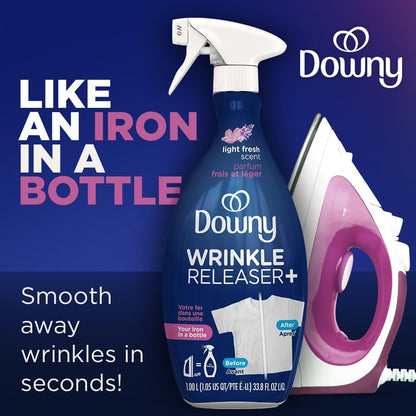 Downy Wrinkle Releaser Fabric Refresher Spray, Light Fresh, 33.8 fl oz - view 2