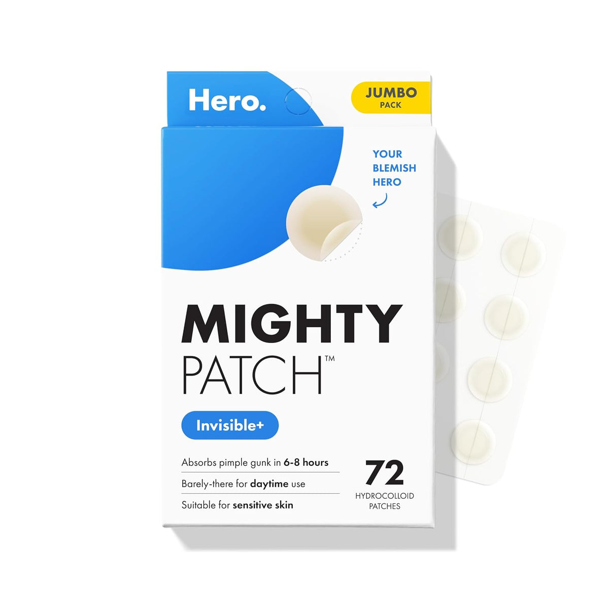 Hero Cosmetics Mighty Patch Invisible+ Daytime Acne Patches, 72 Count — product view