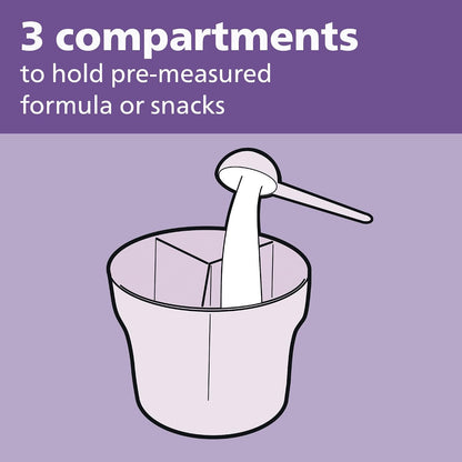 Philips Avent Formula Dispenser and Snack Cup, Grey - view 3