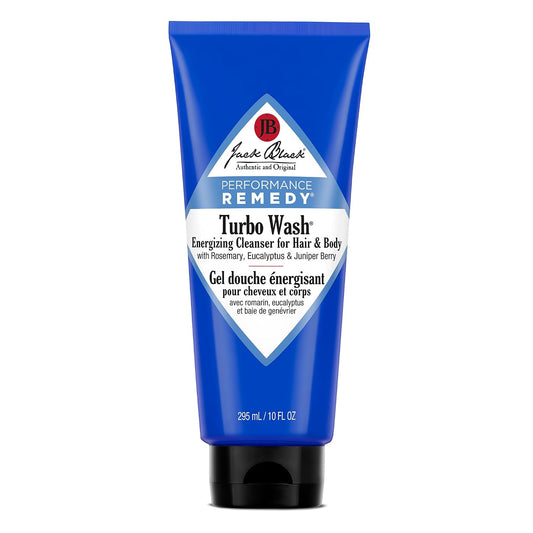 Jack Black Turbo Wash Energizing 2-in-1 Body Wash & Shampoo, 10 Fl Oz (300 ml)