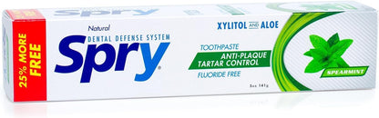 Spry Natural Fluoride-Free Xylitol Toothpaste Spearmint 141 g - view 6