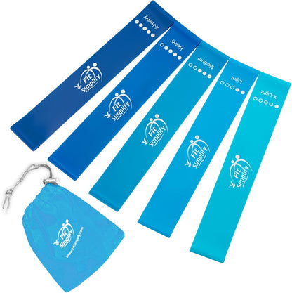Fit Simplify Resistance Loop Exercise Bands, Set of 5
