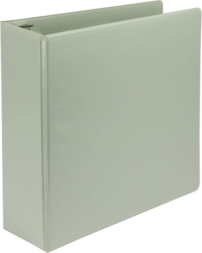 Samsill Plant-Based 3 Inch D-Ring View Binder, Dusty Green