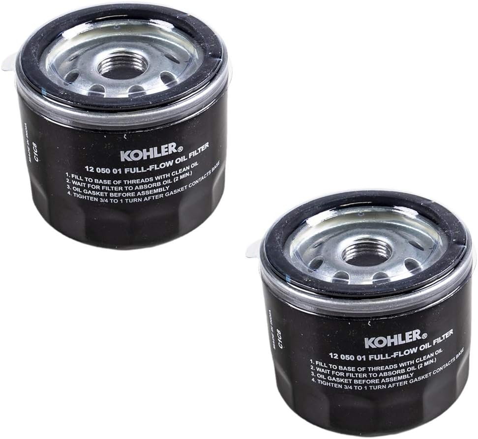 Kohler 12 050 01-S Engine Oil Filter, Set of 2 — product view