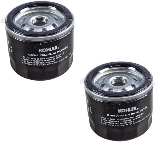 Kohler 12 050 01-S Engine Oil Filter, Set of 2