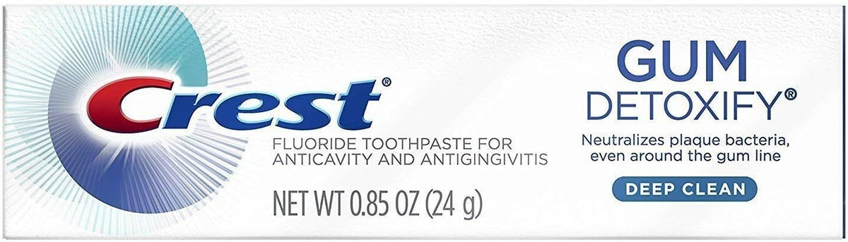 Crest Gum Detoxify Deep Clean Toothpaste, Travel Size 0.85 oz, Pack of 36 - view 3