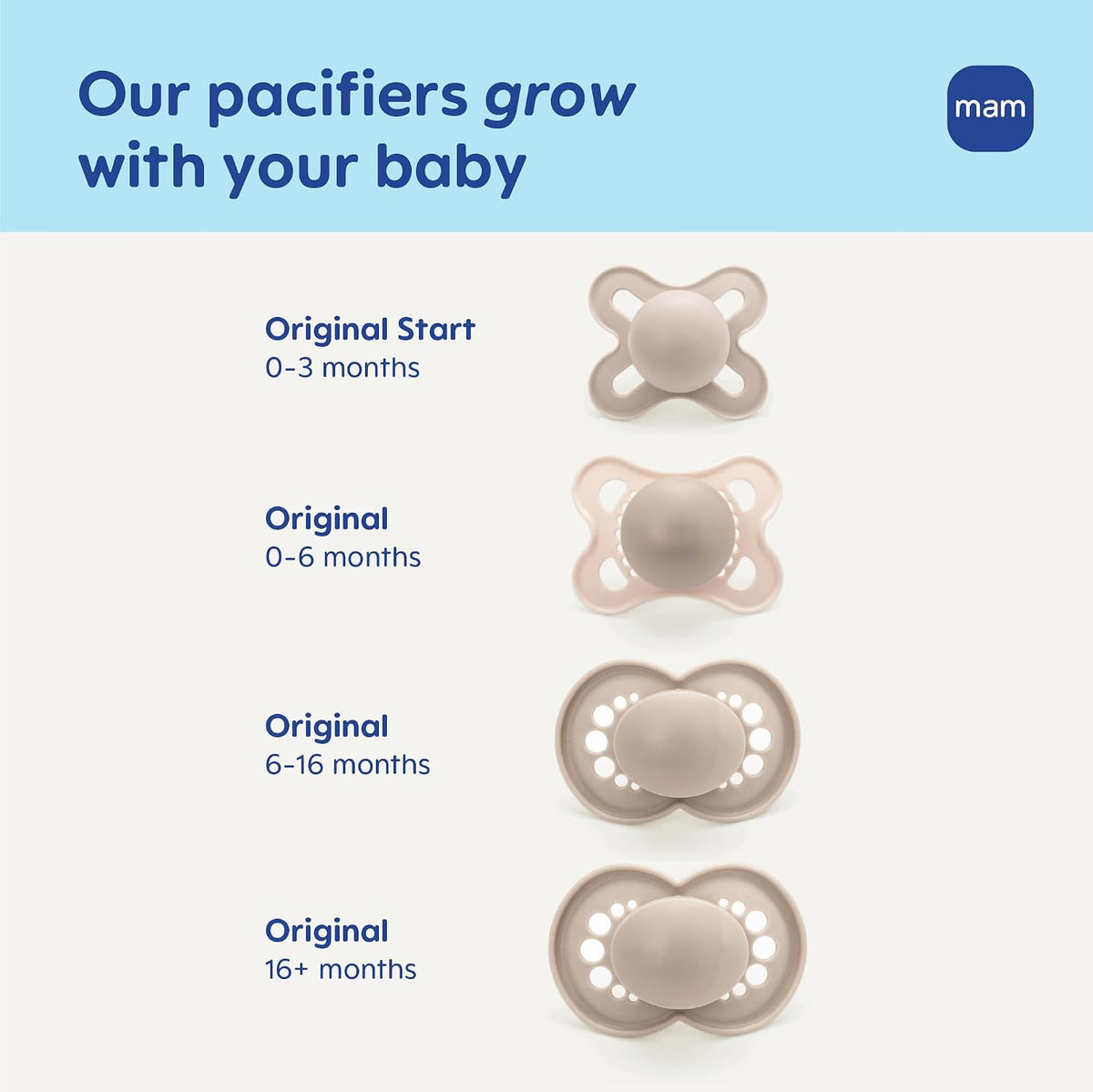 MAM Original Dummies 0-6 Months, Skin Soft Silicone, 4 Pack - view 6