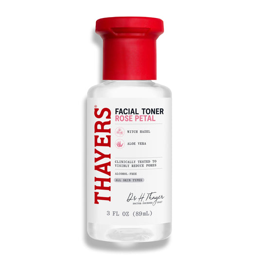 Thayers Rose Petal Witch Hazel Facial Toner with Aloe Vera 89 ml (3 fl oz)