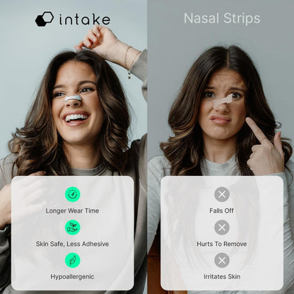 Intake Breathing Nasal Strip Starter Kit, 15 Count, Black - view 3
