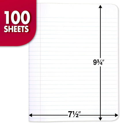 Mead Composition Notebook, Wide Ruled, 100 Sheets, Black Marble - view 2