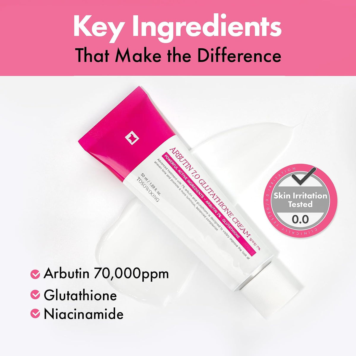 TOSOWOONG Arbutin 7% Glutathione Cream - view 5