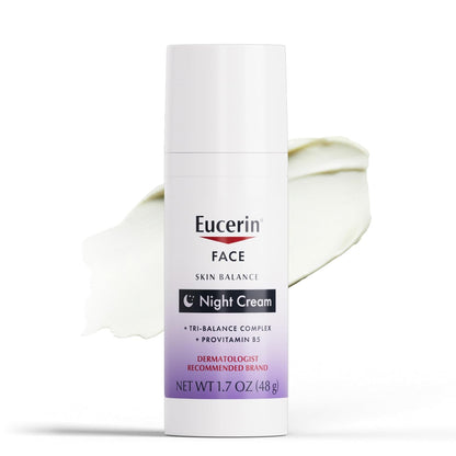 Eucerin Skin Balance Night Cream for Sensitive Skin, 1.7 oz