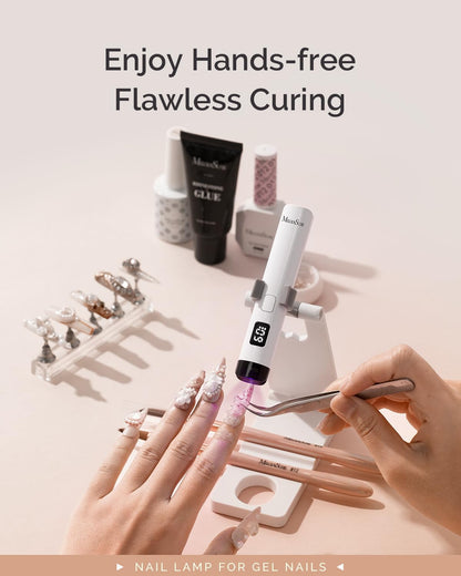 MelodySusie Handheld UV Nail Lamp P-ART01R with Stand - view 5