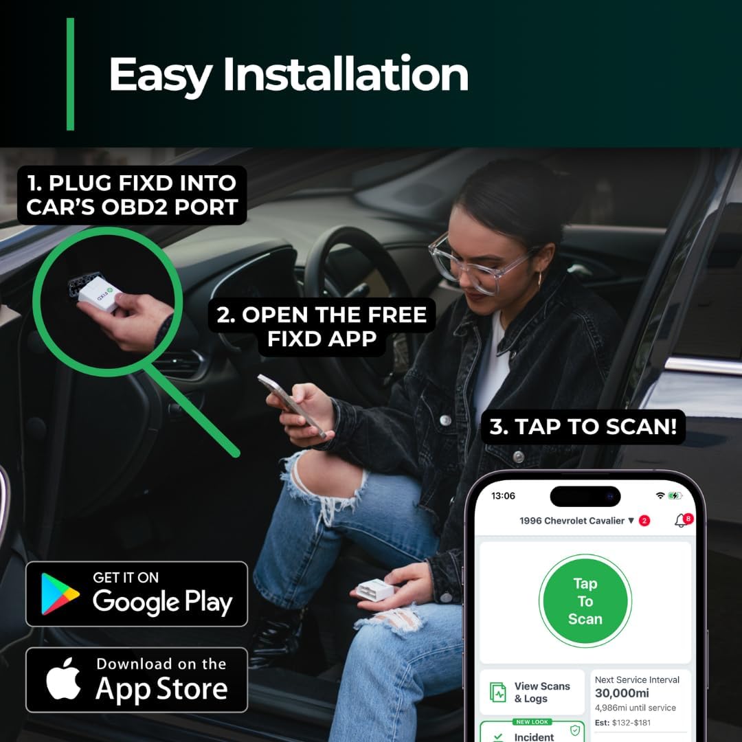 FIXD Bluetooth OBD2 Scanner and Car Diagnostic Code Reader - view 4