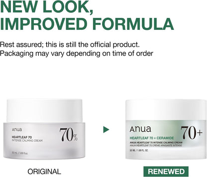Anua Heartleaf 70 Intense Calming Cream with Ceramide & Panthenol 50ml - view 2