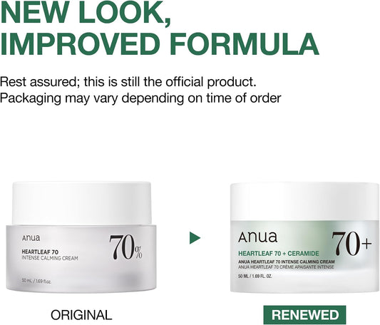 Anua Heartleaf 70 Intense Calming Cream with Ceramide & Panthenol 50ml - view 2