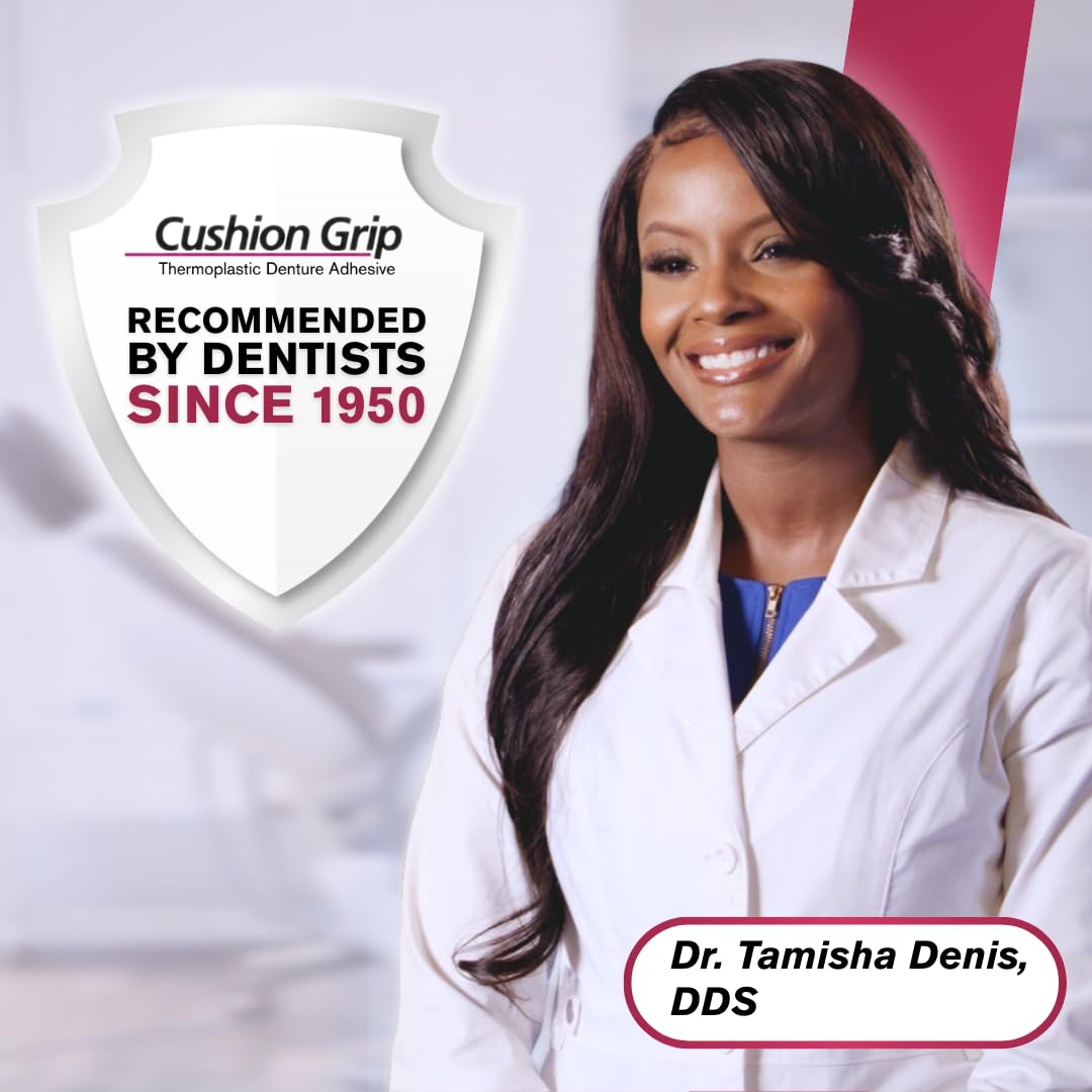 Cushion Grip Thermoplastic Denture Adhesive, 0.35 oz Travel Size - view 6