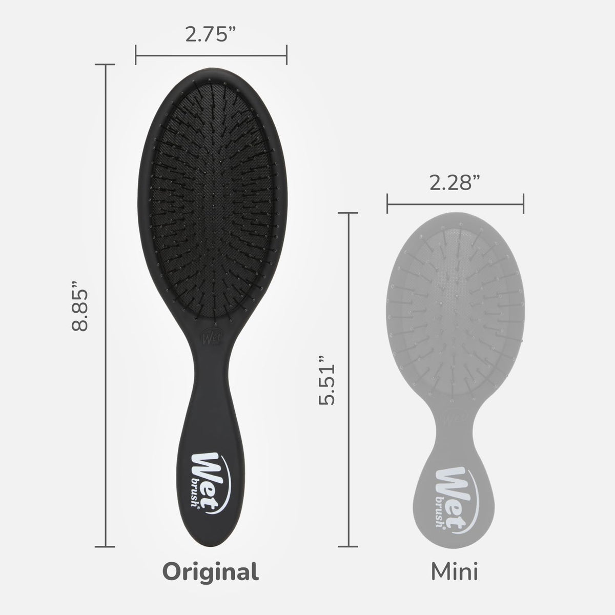 Wet Brush Original Detangler Hair Brush, Black Frost - view 5