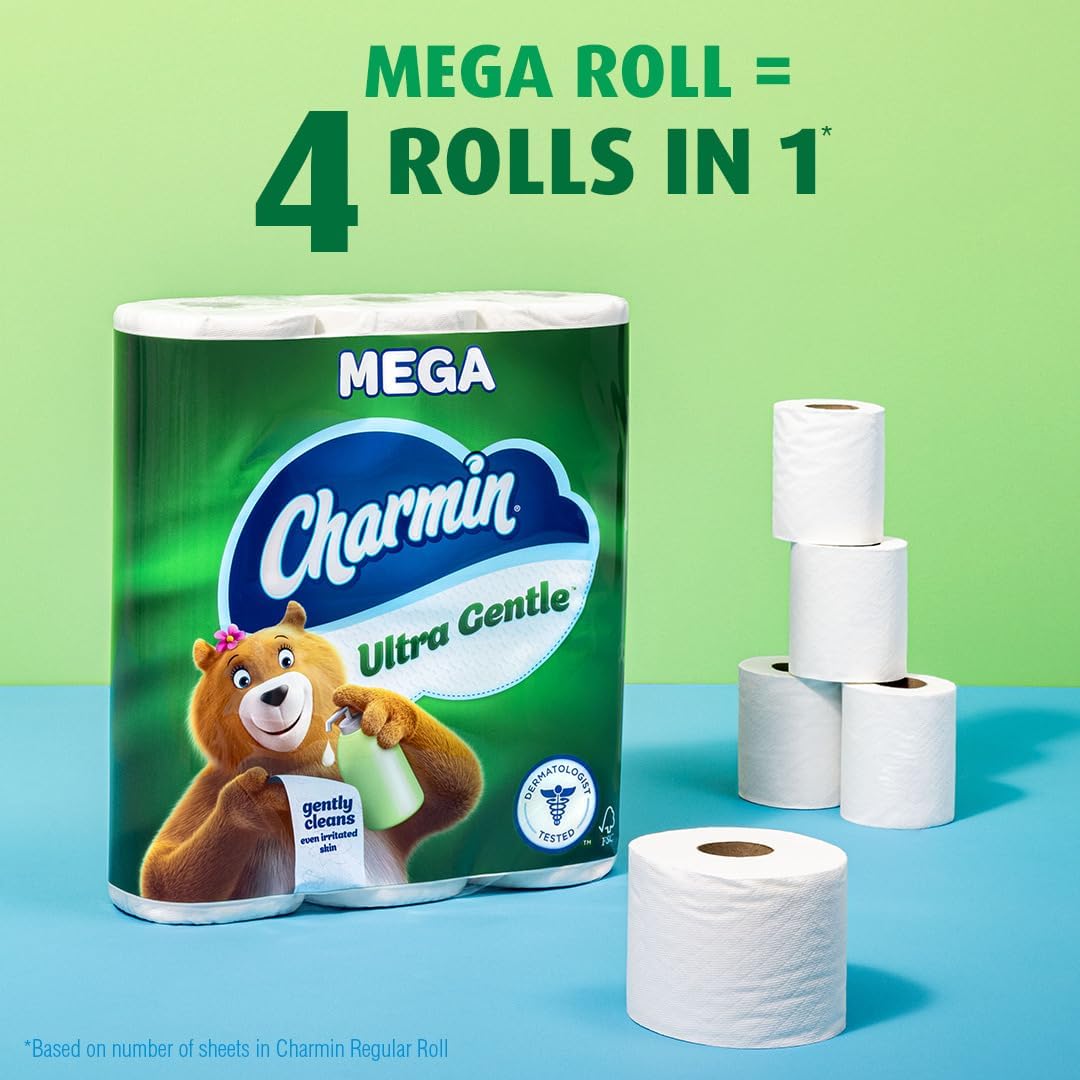 Charmin Ultra Gentle Toilet Paper, 9 Mega Rolls, 231 Sheets Each - view 5