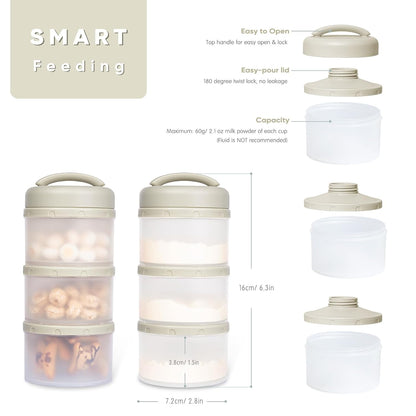Termichy Stackable Portable Baby Formula Dispenser - view 2