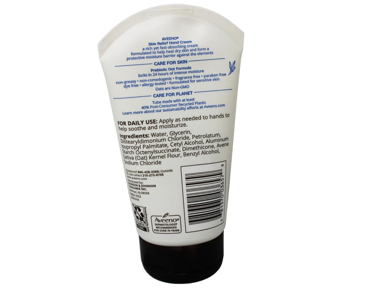 Aveeno Intense Relief Hand Cream, 3.5 oz, Pack of 3 - view 5