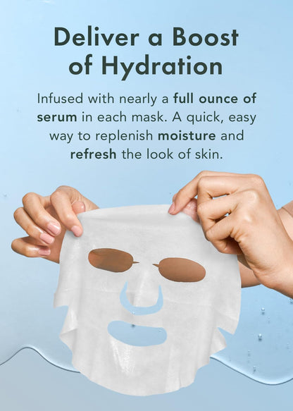 Rael Hydration Face Sheet Masks, Hydrating & Moisturising, 5 Sheets - view 4