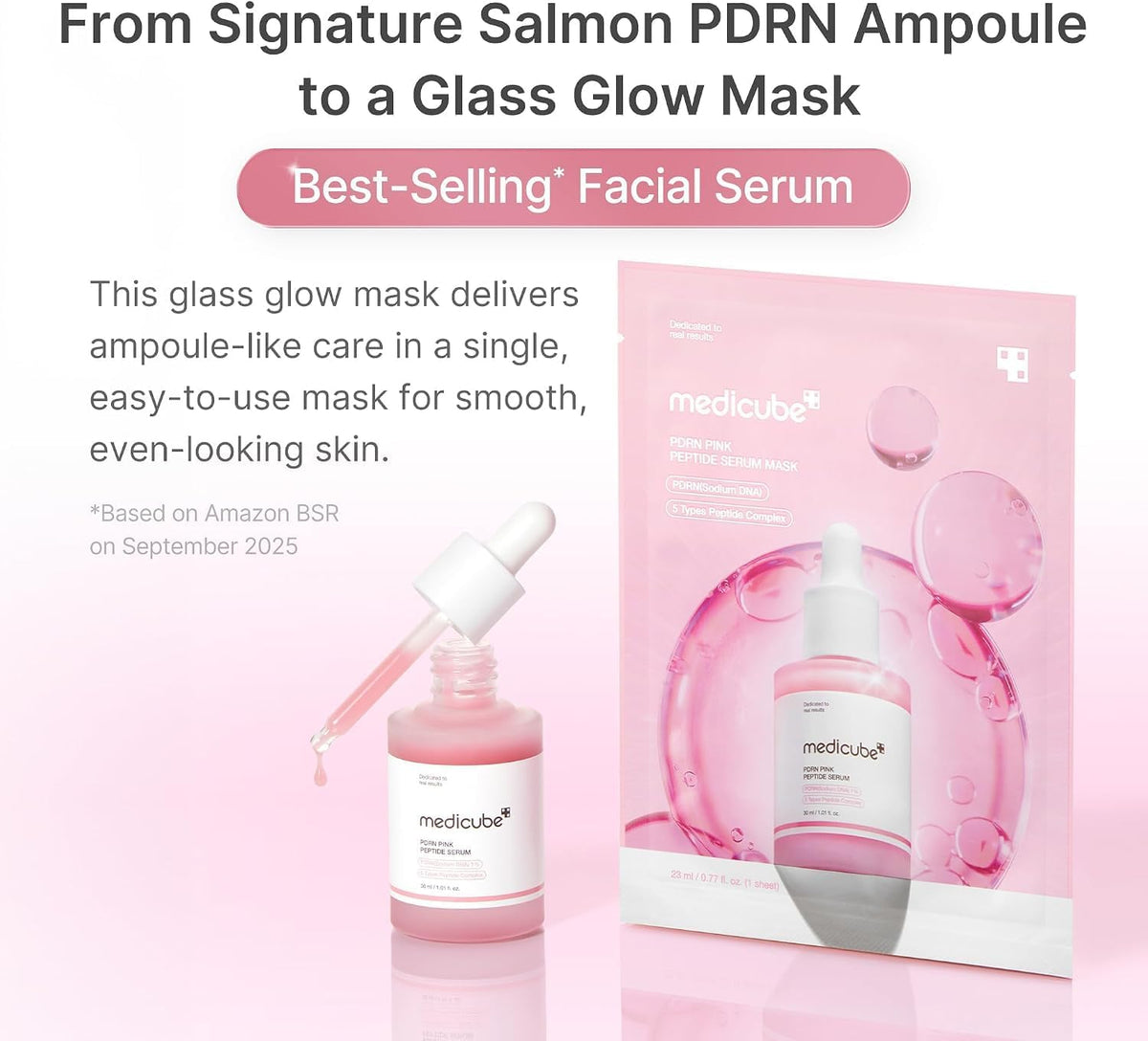 Medicube PDRN Pink Peptide Ampoule Sheet Mask, 10 Sheets - view 5