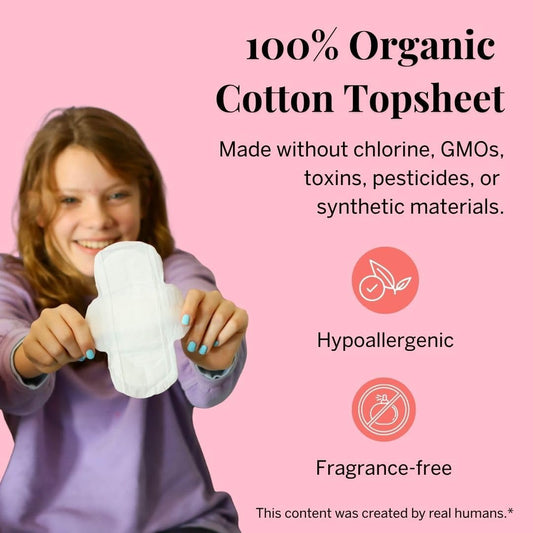 Pixie Organic Cotton Ultra Thin Mini Pads with Wings, 16 Count - view 2