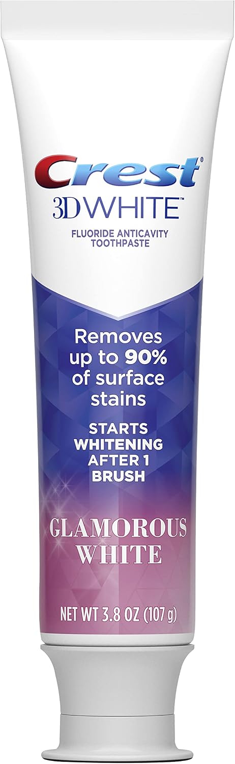 Crest 3D White Deluxe Vitalizing Fresh Toothpaste, Vibrant Mint, Pack of 4 - view 2