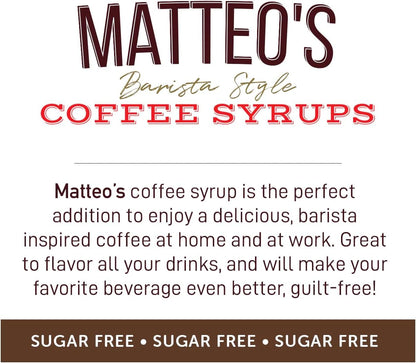 Matteo's Sugar Free Coffee Syrup, Hazelnut, 25.4 oz - view 6
