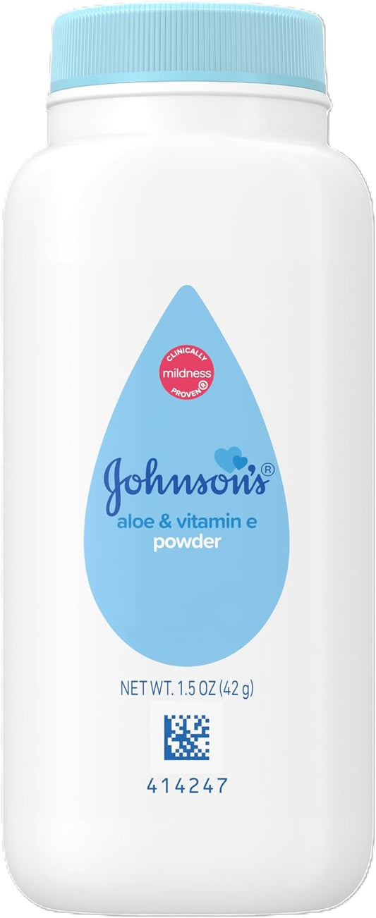 Johnson's Baby Naturally Derived Cornstarch Baby Powder, 1.5 oz