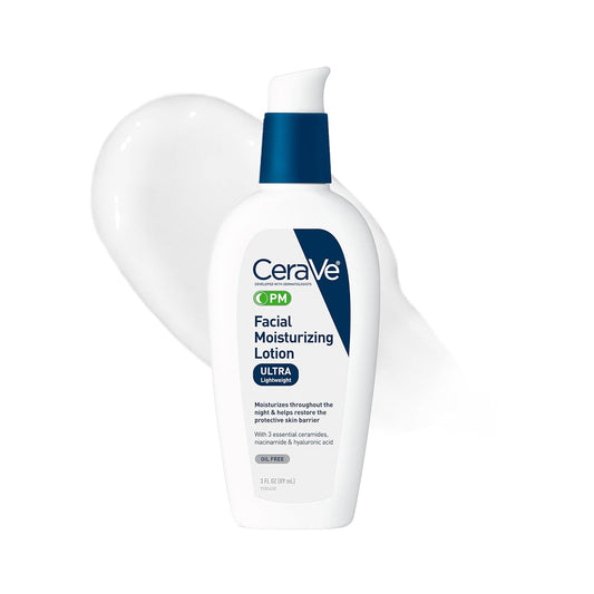 CeraVe PM Facial Moisturising Lotion, Oil-Free, 3 oz