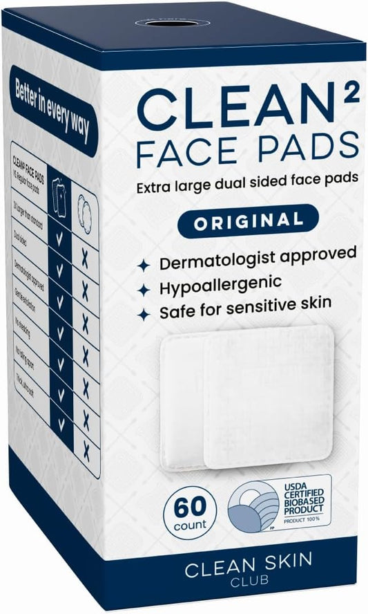 Clean Skin Club Clean² Pads 2.0 Extra Large Triple-Layer Face Pads