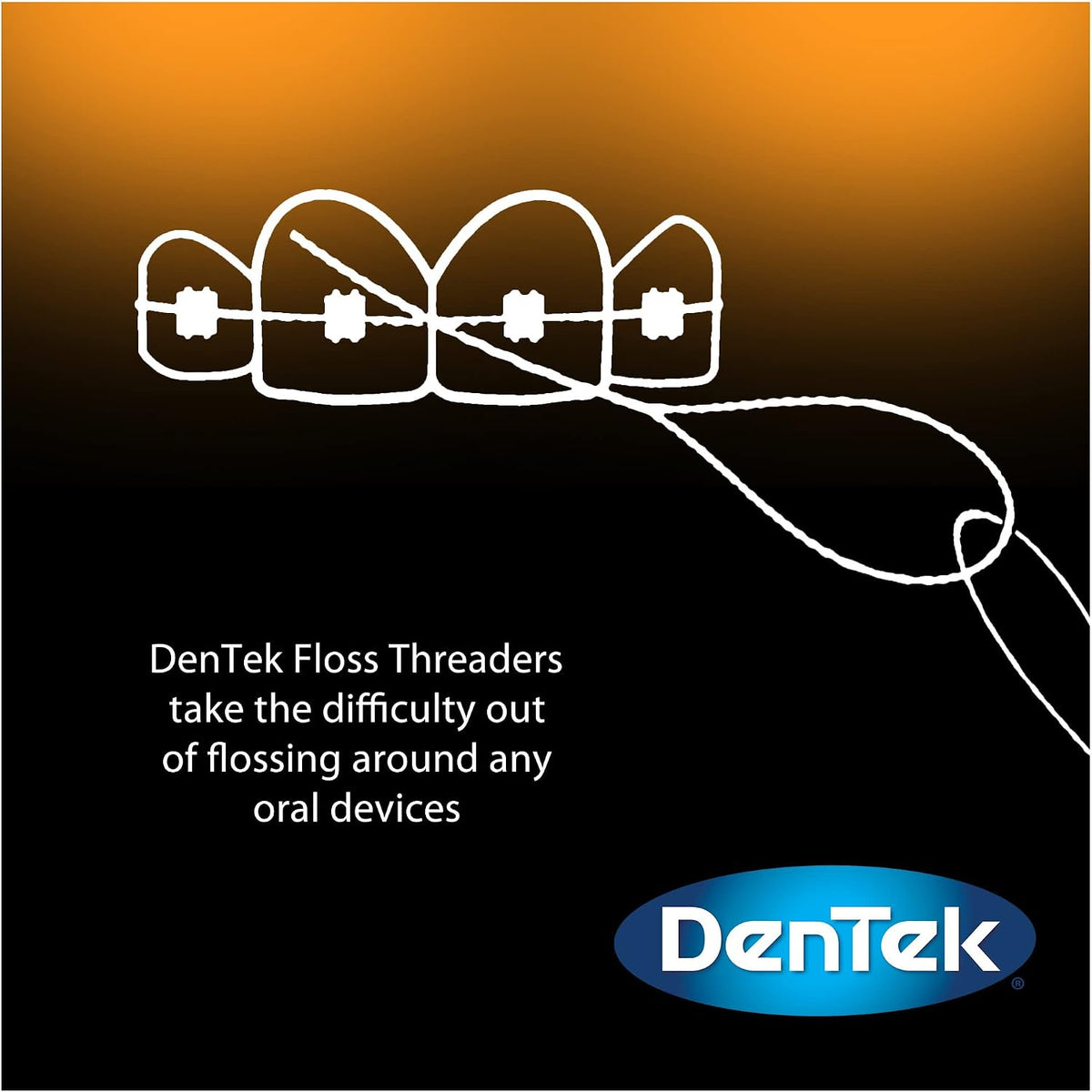 DenTek Floss Threaders for Braces, Bridges & Implants, 50 Count, Pack of 6 - view 4