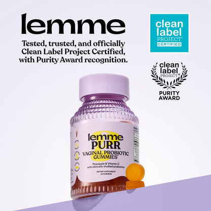 Lemme Purr Vaginal Probiotic Gummies for Women, 30-Day Supply - view 5