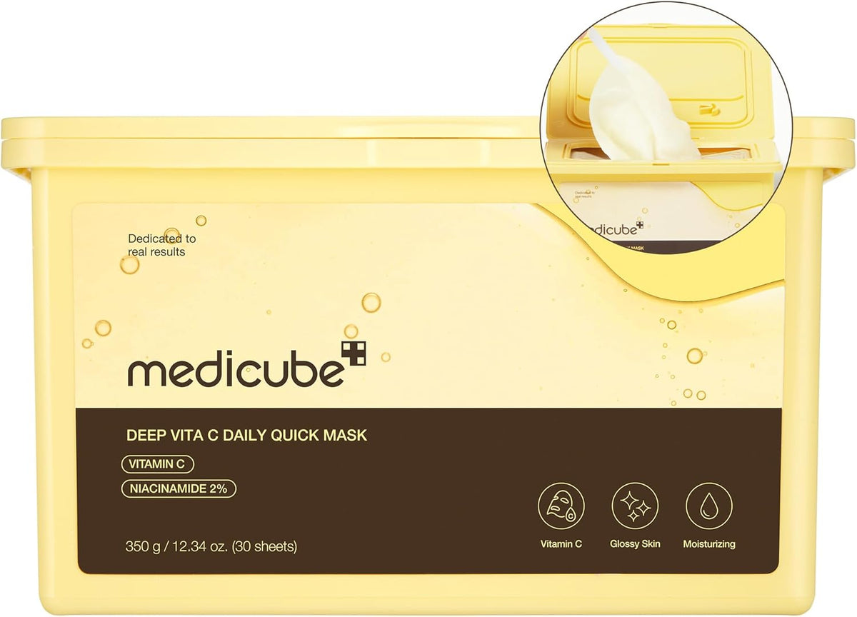 Medicube Deep Vita C Sheet Masks with Niacinamide, 30 Pack — product view