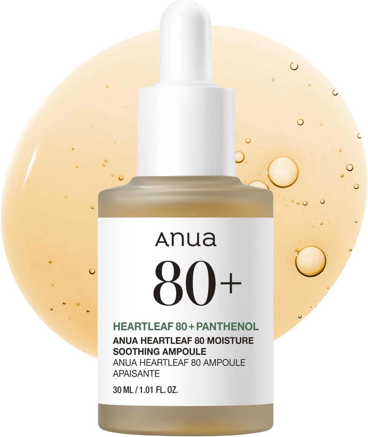 Anua Heartleaf 80 Soothing Ampoule Facial Serum 30ml — product view